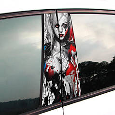 Вінілова наклейка на двері авто " Харлі " 25*48см 2шт