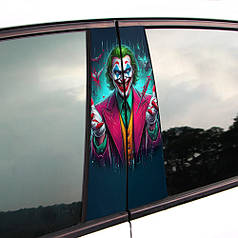 Вінілова наклейка на двері авто " Джокер ) " 25*48см 2шт