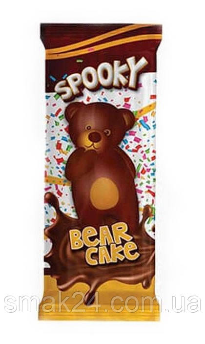 Бісквіт Ведмедик у шоколадній глазурі Ani Spooky Bear Cake 55 г Туреччина, фото 1