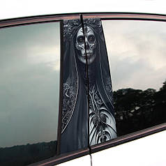 Вінілова наклейка на двері авто " Муерта" 25*48см 2шт