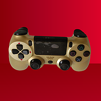 Бездротовий bluetooth джойстик DOUBLE Wireless Controller PS4 -DS-2312-Gold. Золото