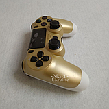 Бездротовий bluetooth джойстик DOUBLE Wireless Controller PS4 -DS-2312-Gold. Золото, фото 4