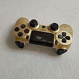 Бездротовий bluetooth джойстик DOUBLE Wireless Controller PS4 -DS-2312-Gold. Золото, фото 3
