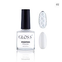 Лак для стемпінгу GLOSS Stamping polish 02, 8 мл