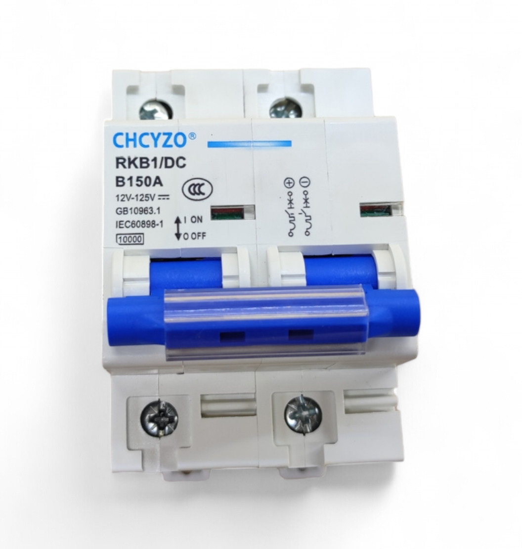 Автоматичний вимикач DC постійного струму 150 ампер CHCYZO, фото 1