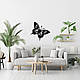 Декор в кімнату дерев'яна картина на стіну Політ метелика стиль мінімалізм 20x23 см Woodyard (16034--20x23), фото 6