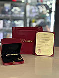Кільце Cartier зубчики та Браслет Cartier зубчики / Cartier набір лимонне золото, фото 3