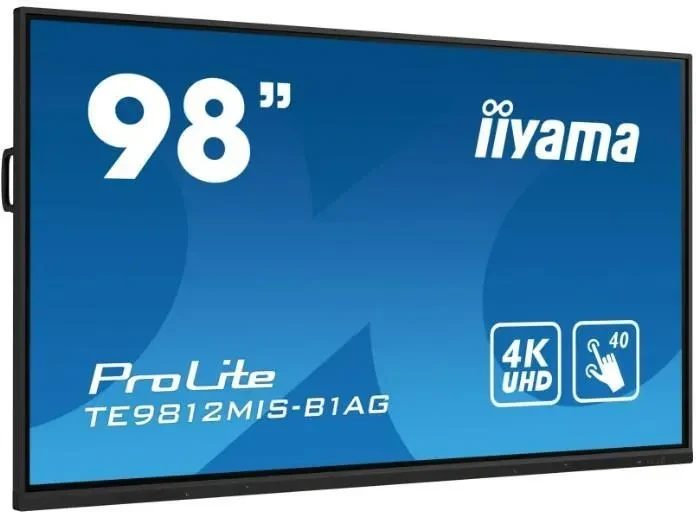 Проекційний екран (інтерактивна дошка) Iiyama Wielkoformatowy 97.5 Cala Te9812Mis-B1Ag Infrared,40Pkt,Ips,4K,7H,Wifi