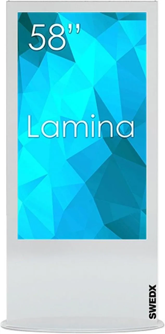 Проекційний екран (інтерактивна дошка) SWEDX Lamina 58" 4K White SWL-58K8-A1 | Digital Signage kiosk informacyjny wolnostojący