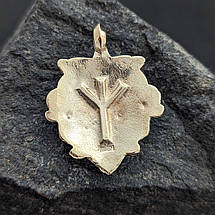 Один Маска Лік Одина з руною Альгіз, кулон, амулет, фото 2