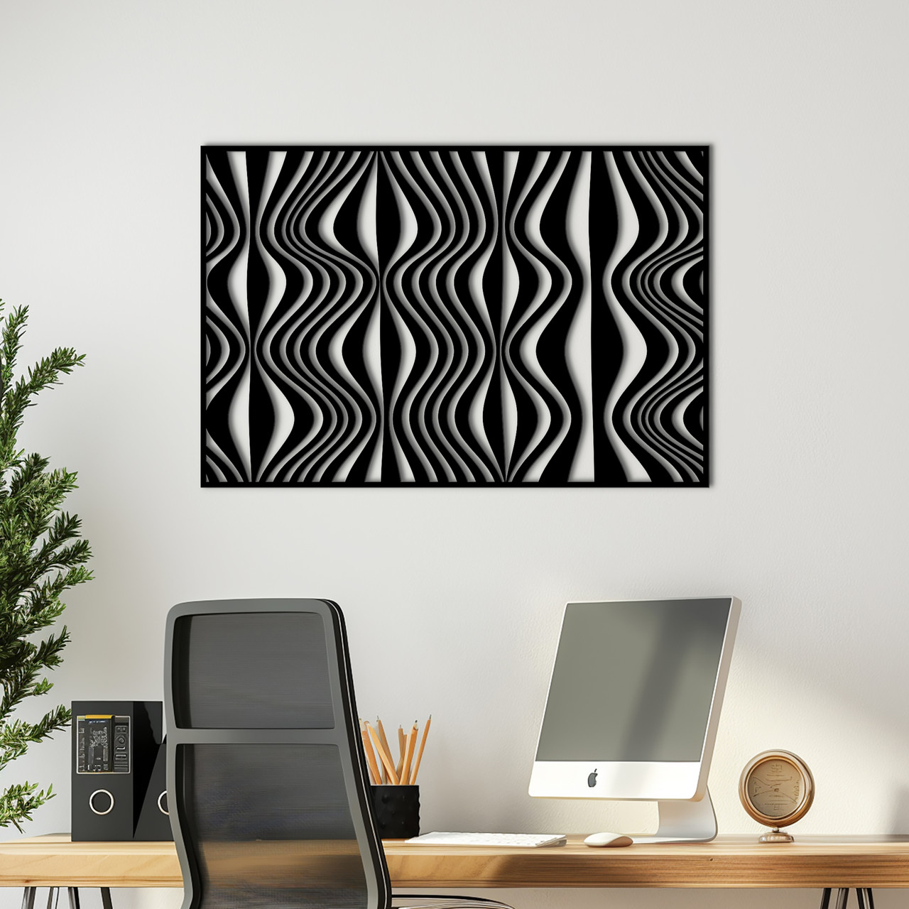 Настінний декор для дому картина лофт Об'ємна ілюзія декоративне панно 25x18 см Woodyard (16124--25x18), фото 1