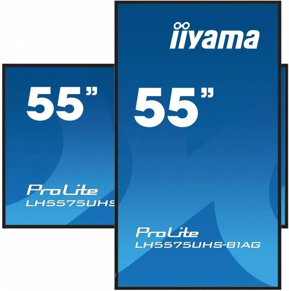 Проекційний екран (інтерактивна дошка) Iiyama 54.6 Cali Prolite Lh5575Uhs-B1Ag,24/7,Ips,Android.11,4K (LH5575UHSB1AG)