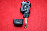 Nissan note, tiida, micra корпус ключа смарт 2 кнопки, фото 4