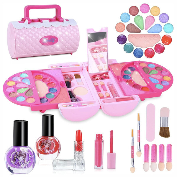 Дитяча косметика декоративна для макіяжу і манікюру в шкатулці-сумочці (60600), фото 1