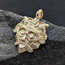 Один Маска Лік Одина з руною Альгіз, кулон, амулет, фото 4