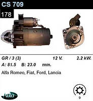 Стартер Alfa Romeo 145 146 155 / Fiat Ford Lancia 1.9 2.0 TD /2, 2кВт z9/ CS709