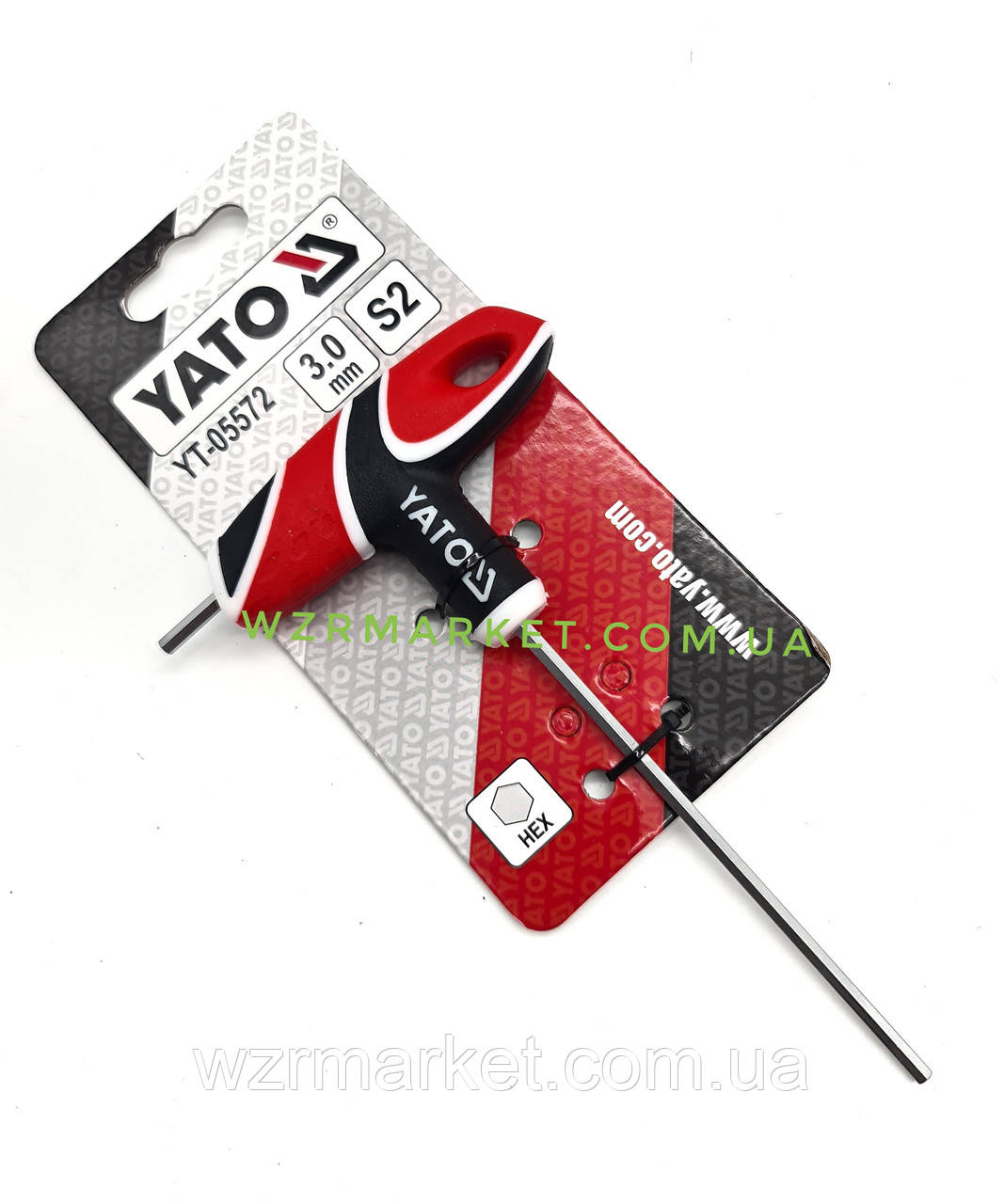 Ключ шестигранний Т-подібний YATO HEX 3 x 100 мм: продаж