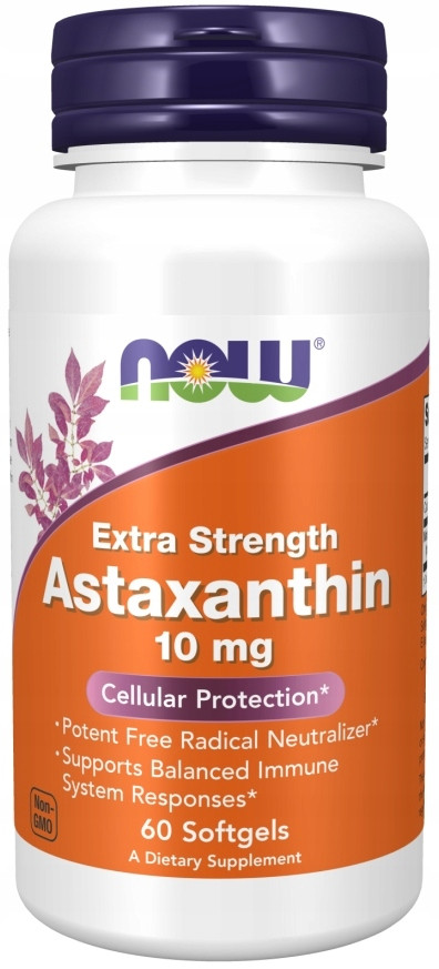 Астаксантин NOW Foods ASTAXANTHIN 10mg СИЛЬНИЙ, фото 1
