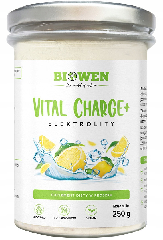 Biowen ELECTROLYTES Vital Charge+ МАГНІЙ КАЛІЙ НАТРІЙ КАРНІТИН, фото 1