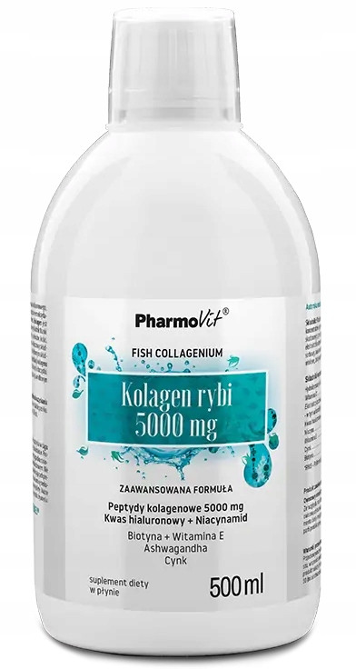 PharmoVit РИБ'ЯЧИЙ КОЛАГЕН 5000 мг ГІАЛУРОНОВА КИСЛОТА Біотин КІСТКИ СУГЛОБИ, фото 1