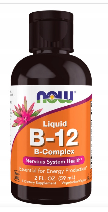 NOW Foods ВІТАМІН В КОМПЛЕКС В12 рідина 59 мл, фото 1