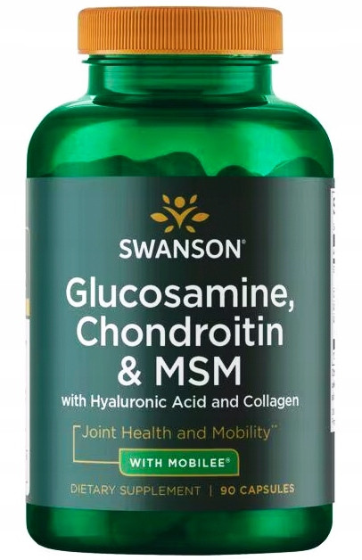 Swanson ГЛЮКОЗАМІН ХОНДРОІТИН МСМ гіалуроновий колаген СУГЛОБИ, фото 1