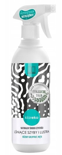 Рідина для вікон і дзеркал Klareko ECO Shiny Glass НАТУРАЛЬНА, фото 1