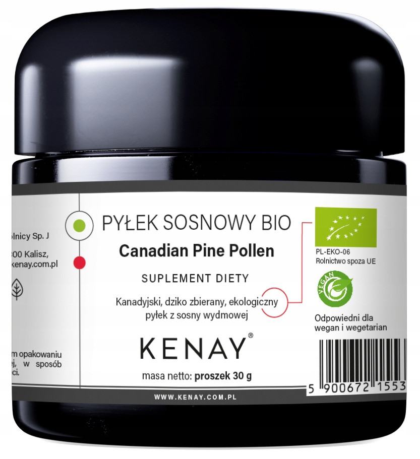 Kenay ПИЛОК КАНАДСЬКОЇ СОСНИ, ОРГАНІЧНИЙ Пилок сосни, ЧИСТИЙ, фото 1