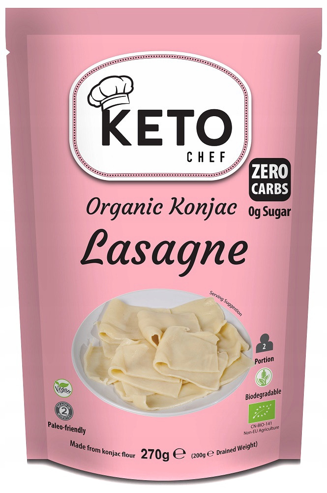 КЕТО КОНЖАК ПАСТА, ОРГАНІЧНА ЛАЗАНЬЯ БЕЗ ГЛЮТЕНУ, фото 1