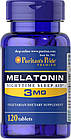 Puritan's Pride MELATONIN 3mg 120tabs безсоння регенерація сон, фото 2