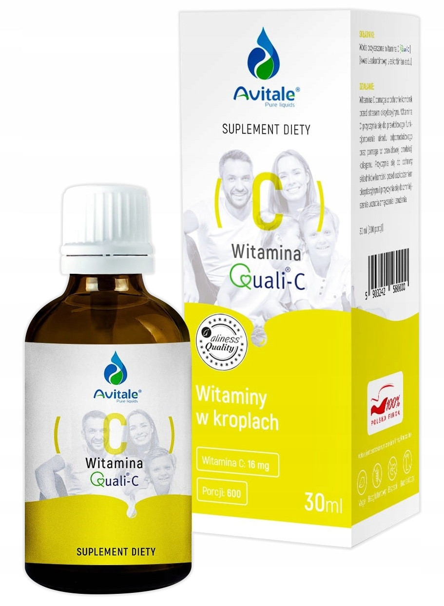 AVITALE Vitamin C Quali-C L-аскорбінова кислота ДІТЕЙ КРАПЛ, фото 1