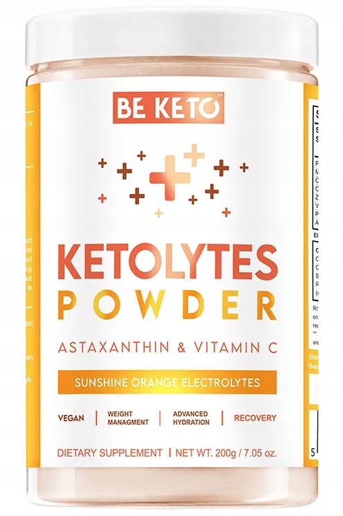 BE KETO Electrolytes Ketolytes powder - Sunny Orange 200г, фото 1