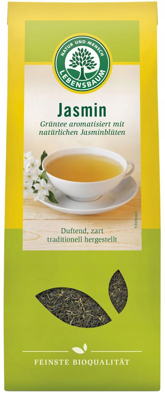 БІО ЗЕЛЕНИЙ ЧАЙ ЖАСМИН, лист LEBENSBAUM, фото 1
