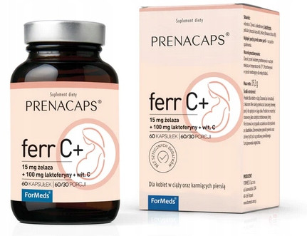 ForMeds PRENACAPS ferr C Залізо + ВІТАМІН С вагітність, фото 1