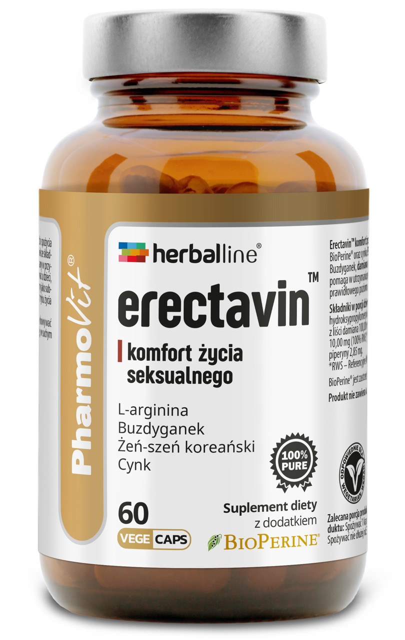 HERBALLINE Erectavin arginine TRIBULUS цинк 60к, фото 1