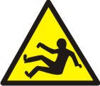 Знак "Обережно! Можливе падіння"