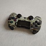 Бездротовий bluetooth джойстик DOUBLE Wireless Controller PS4 -DS-2312-Khaki. Хакі, фото 4