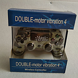Бездротовий bluetooth джойстик DOUBLE Wireless Controller PS4 -DS-2312-Khaki. Хакі, фото 9