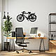 Інтер'єрна картина на стіну декор в кімнату Велосипед стиль мініімалізм 30x15 см Woodyard (16079--30x15), фото 2