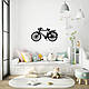 Інтер'єрна картина на стіну декор в кімнату Велосипед стиль мініімалізм 30x15 см Woodyard (16079--30x15), фото 5