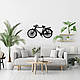 Інтер'єрна картина на стіну декор в кімнату Велосипед стиль мініімалізм 30x15 см Woodyard (16079--30x15), фото 10