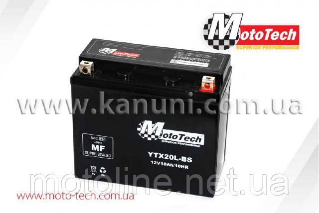 Акумулятор АКБ YTX20L-BS (12V18AH) Honda Gold Wing Mototech, фото 1