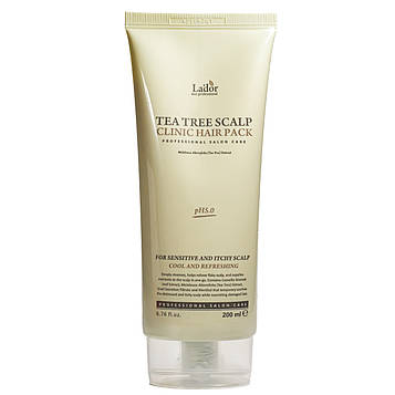 Маска для волосся та шкіри голови La'dor Tea Tree Scalp з екстрактом зеленого чаю 200 мл