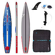 Надувна SUP дошка Starboard Inflatable 12'6″ x 25.5″ All Star Airline Deluxe SC, Blue/green (2012210401003)