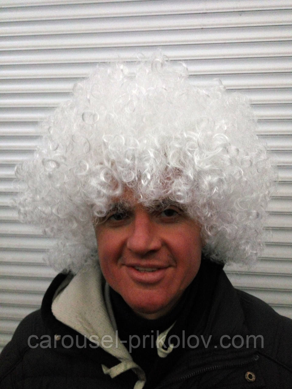 Перука кучерявий білий, фото 1