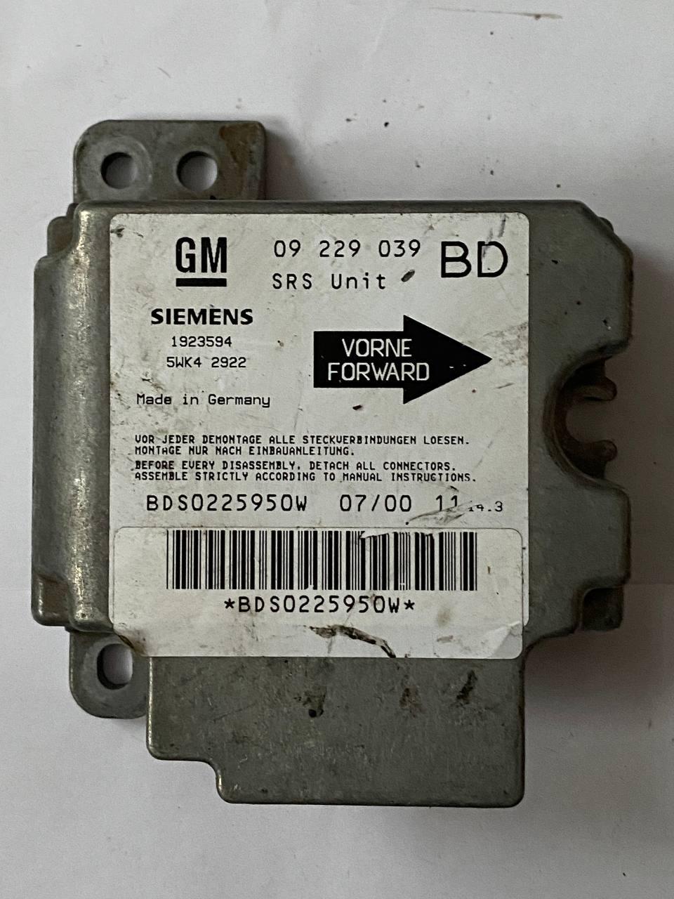 Електронний блок керування Siemens 09 229 039 BD / 09229039BD, фото 1