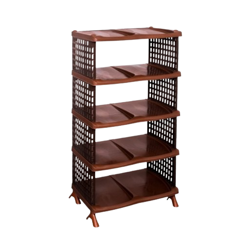 Полиця для взуття 49*31,5*90,5см Ротанг коричневий ELIF, фото 1