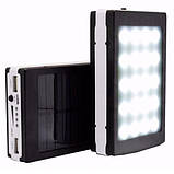 УМБ Power Bank Solar 90000 mAh мобільне зарядне з сонячною панеллю та лампою, Power Bank Charger Батарея, фото 4