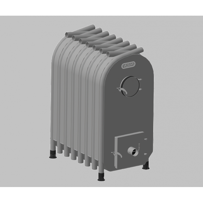 Піч булер'ян до 2700 м³ тип 08 VESUVI 70 кВт (965 х 1513 х 1723 мм) класичний, фото 1