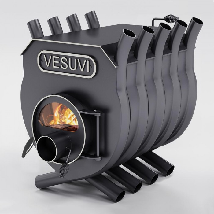 Піч булер'ян до 250 м³ тип 00 VESUVI 11 кВт (600 х 960 х 860 мм) з варильною поверхнею та склом, фото 1